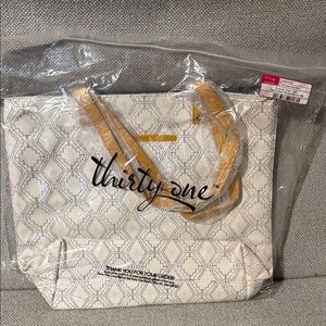 Thirty-One Around Town Tote Dotted Geo Pebble NEW